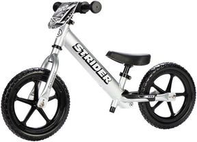 Strider 12 Pro Kids Balance Bike: Silver