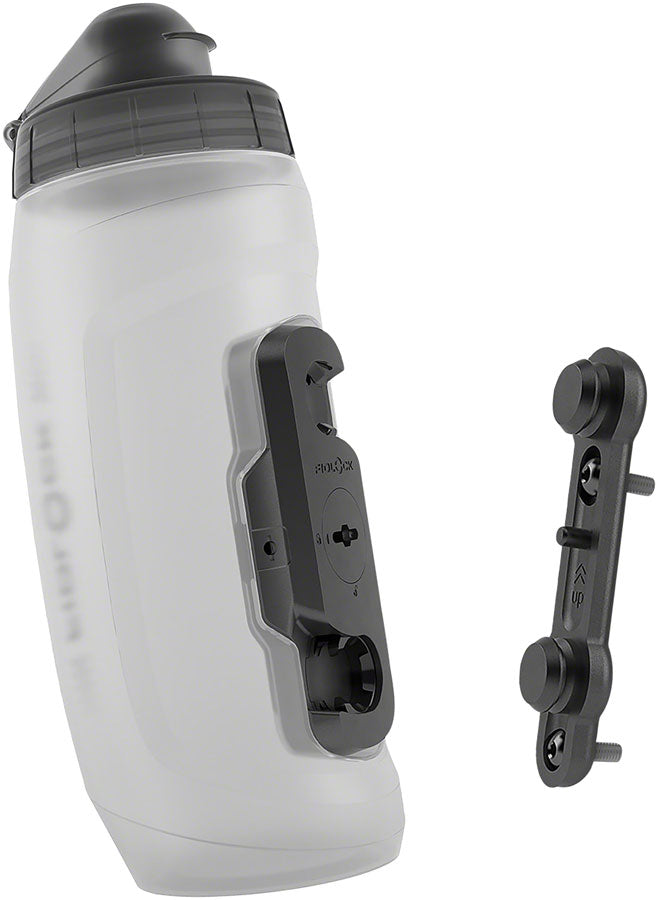 Fidlock TWIST Water Bottle Cage Set - Bike Base Mount Bolt-On 590ml Clear