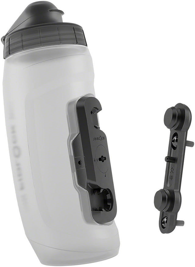 Fidlock TWIST Water Bottle Cage Set - Bike Base Mount Bolt-On 590ml Clear