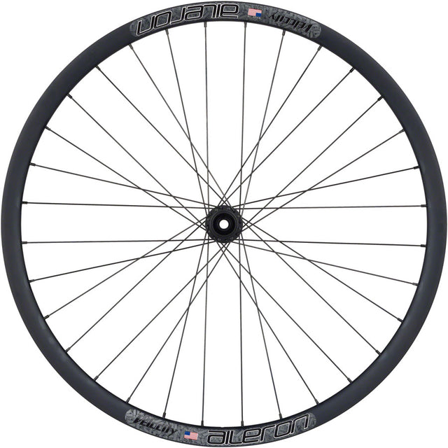 Quality Wheels Bear Pawls / Velocity Aileron Front Wheel - 700c 12 x 100mm Center-Lock BLK 32H