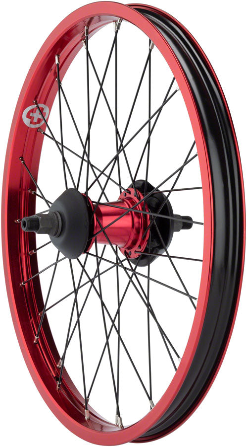 Salt Everest Rear Wheel - 20" 14 x 110mm Rim Brake Freecoaster Red Clincher