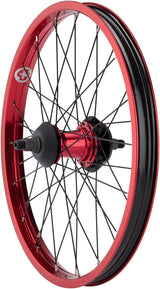 Salt Everest Rear Wheel - 20" 14 x 110mm Rim Brake Freecoaster Red Clincher