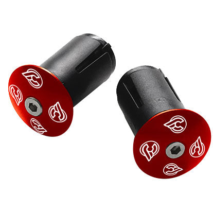 Cinelli Expander Alloy End Plugs - Pair - Red