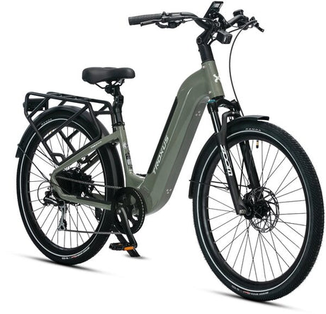 Troxus Trax Plus Commuter Electric Bike: 500W Motor, Long Range 15Ah Battery