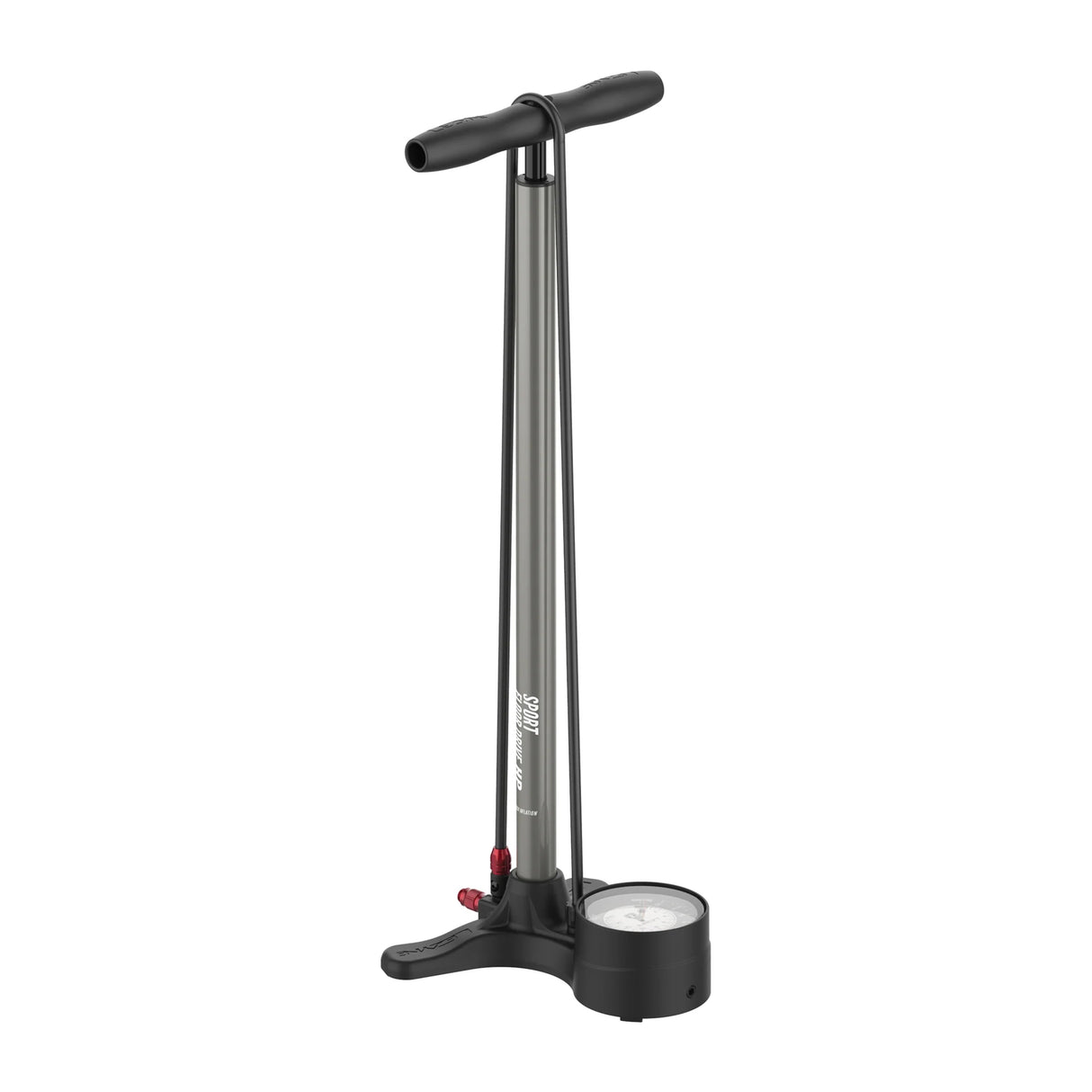 Lezyne Sport Floor Drive 3.5 Floor Pump - DV, Flat Gray