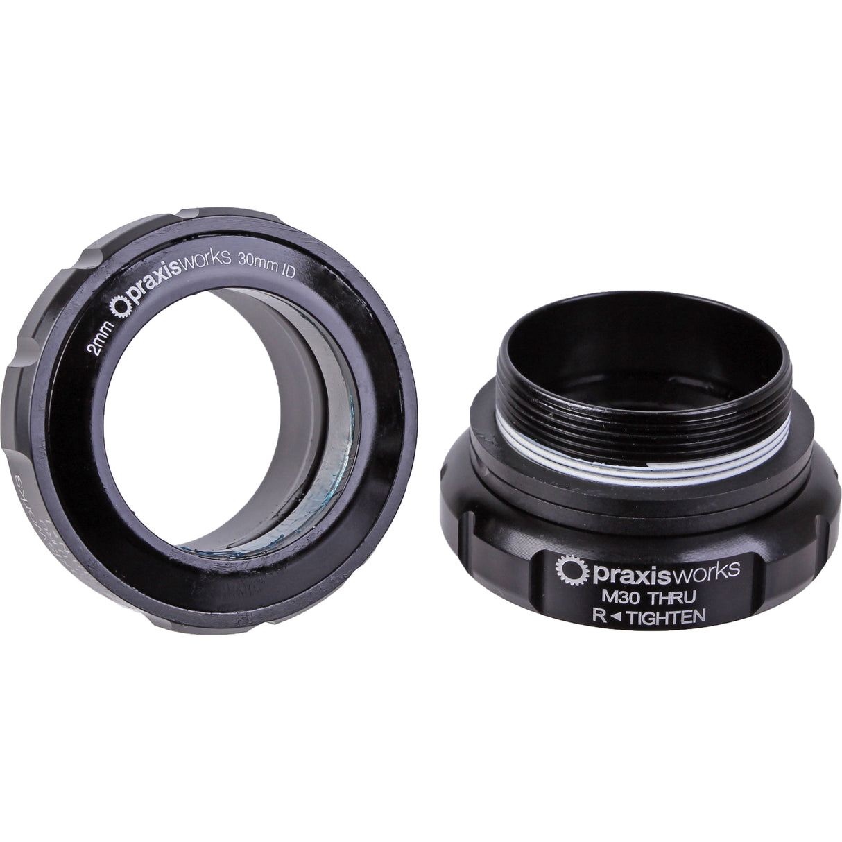Praxis Works M30 Thru Bottom Bracket - Black - BSA, 68/73mm