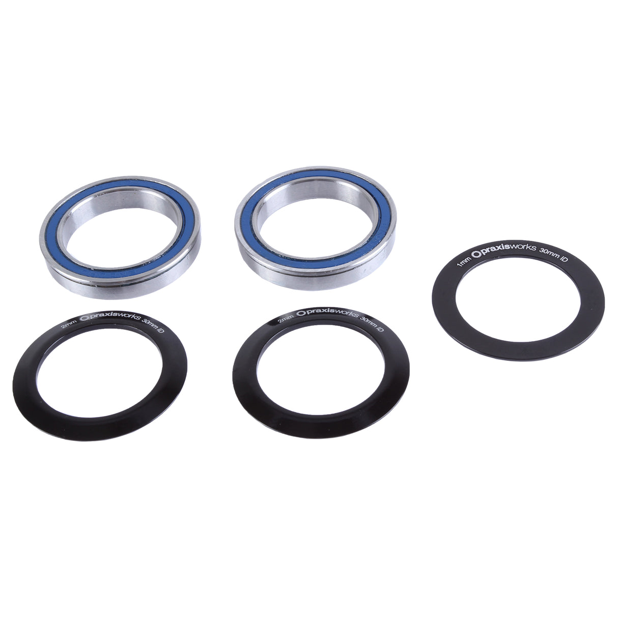 Praxis Works M30 Thru Bottom Bracket - Black - BB86/90/92, 86.5/89.5/91.5mm
